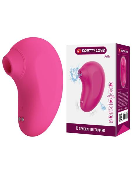 Pretty love - arila succionador de clítoris con vibración recargable rosa