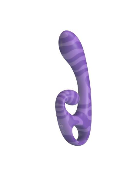 Pretty love - summer vibrador doble con asa 19 cm ø 3,5 cm morado