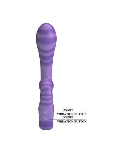 Pretty love - summer vibrador doble con asa 19 cm ø 3,5 cm morado
