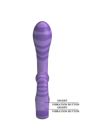 Pretty love - summer vibrador doble con asa 19 cm ø 3,5 cm morado