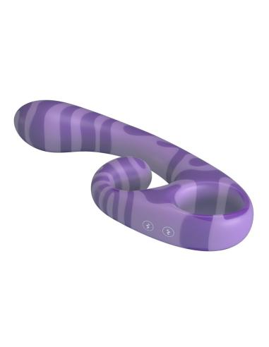 Pretty love - summer vibrador doble con asa 19 cm ø 3,5 cm morado