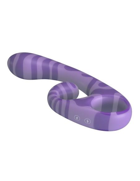 Pretty love - summer vibrador doble con asa 19 cm ø 3,5 cm morado