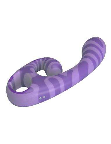 Pretty love - summer vibrador doble con asa 19 cm ø 3,5 cm morado