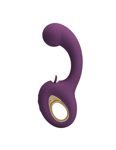 Pretty love - brynnlee vibrador con estimulador oral recargable 10 vibraciones y 5 funciones de lamido morado