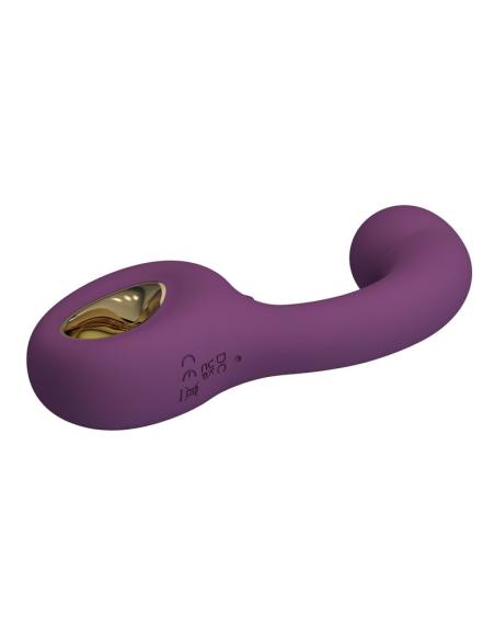 Pretty love - brynnlee vibrador con estimulador oral recargable 10 vibraciones y 5 funciones de lamido morado