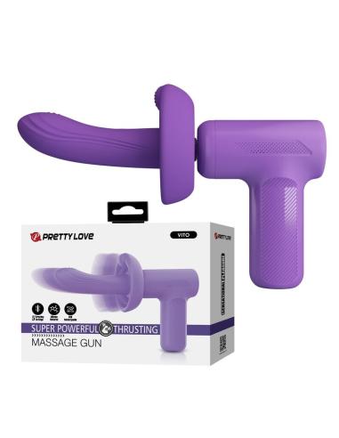 Pretty love - vito pistola de masaje con empuje 5 modos morado