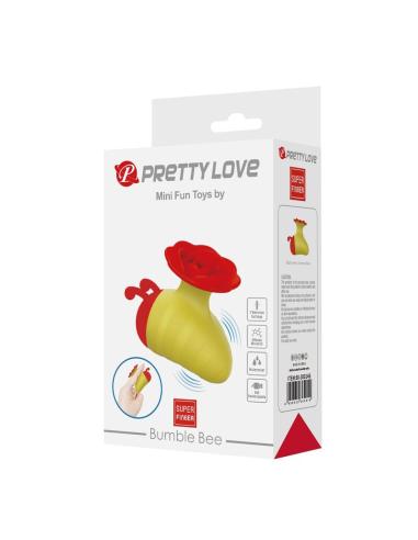 Pretty love - little bee estimulador de clítoris 7 modos recargable rojo/amarillo