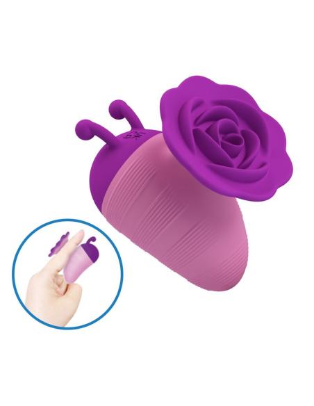 Pretty love - little bee estimulador de clítoris 7 modos recargable morado-rosa