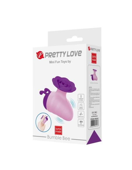 Pretty love - little bee estimulador de clítoris 7 modos recargable morado-rosa
