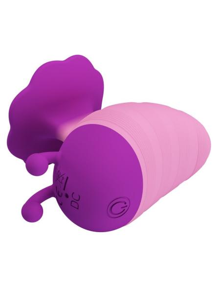 Pretty love - little bee estimulador de clítoris 7 modos recargable morado-rosa