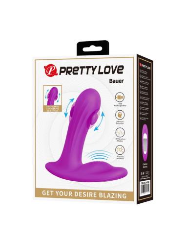 Pretty love - bauer masajeador de próstata 12 modos recargable morado