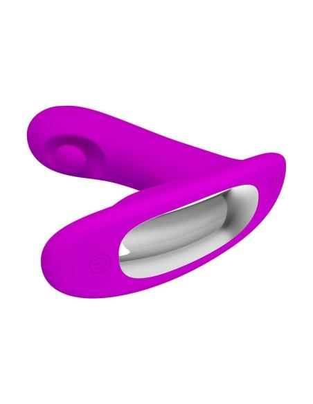 Pretty love - bauer masajeador de próstata 12 modos recargable morado