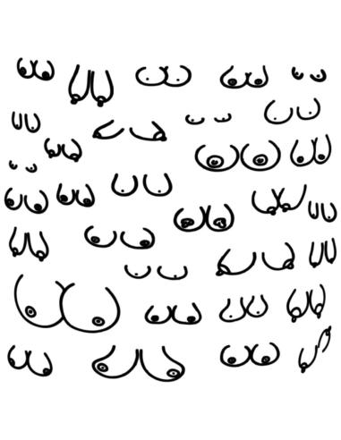 Diablo picante - posavasos cuadrados tetas 10 unidades