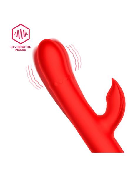 Divya Vibrador con Aro de Bolas Internas Up and Down y Pulsación 3 Motores Independientes USB