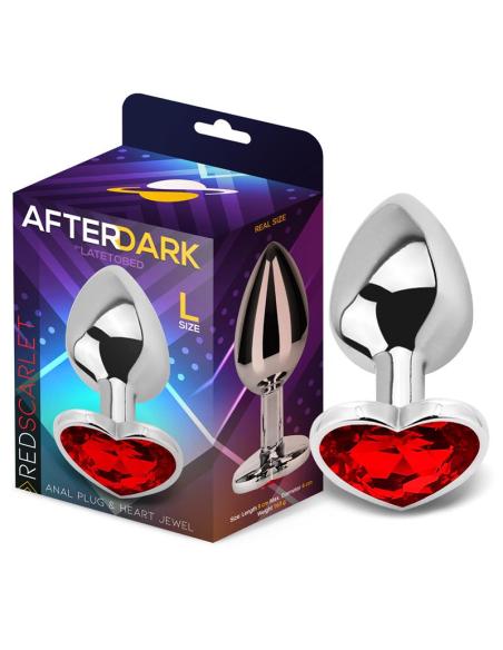 Plug anal Base Corazón Red Scarlet Talla L