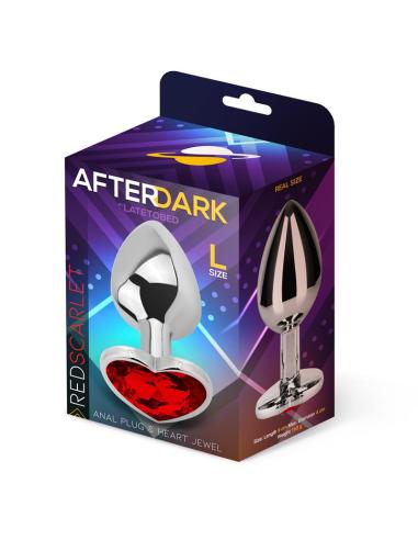Plug anal Base Corazón Red Scarlet Talla L