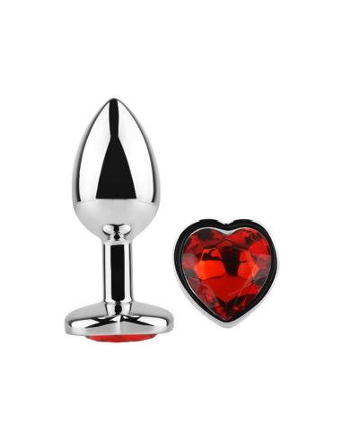 Plug anal Base Corazón Red Scarlet Talla L