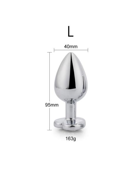 Plug anal Base Corazón Red Scarlet Talla L