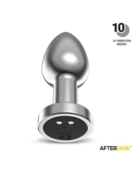 Dimpor Plug Anal Cromado con Vibración USB Magnético Talla M