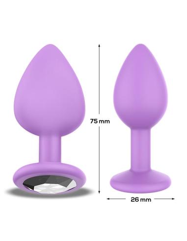 Sparkly Plug Anal Silicona Talla S Lilac