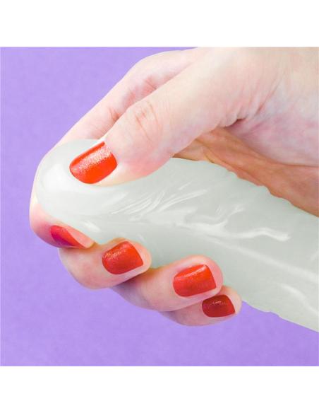 Dildo Doble Lumino 14.5 Luz Azul