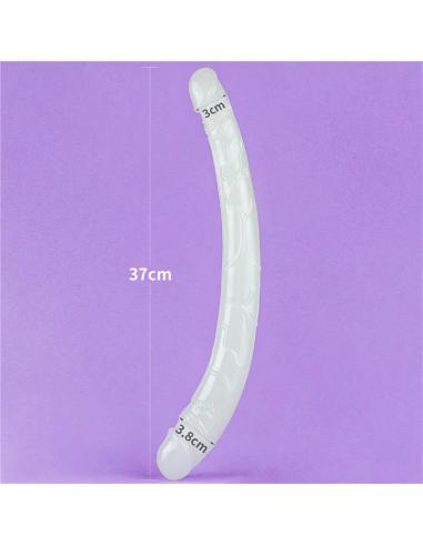 Dildo Doble Lumino 14.5 Luz Azul