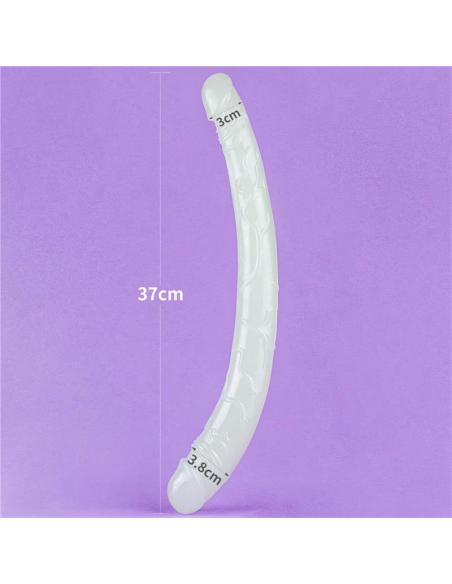 Dildo Doble Lumino 14.5 Luz Azul