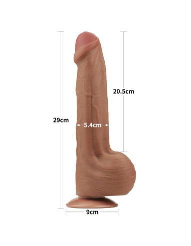 Dildo Dual Density Piel Desizante Retractil 11.5
