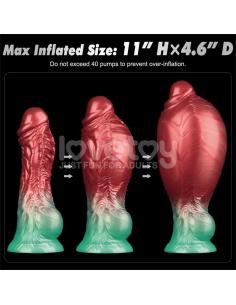 Dildo Inflable Silicona Dual Density 8 2
