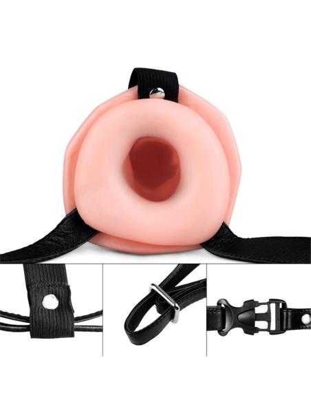 Arnés Unisex Pene Hueco con Vibración