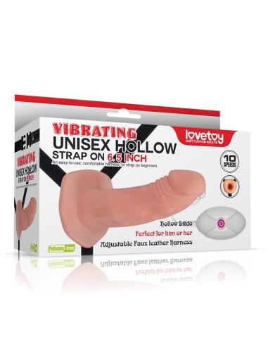 Arnés Unisex Pene Hueco con Vibración