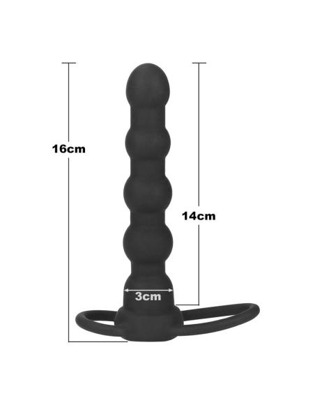 Plug Anal Double Prober con Vibración Negro