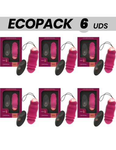 Ecopack 6 uds - rithual reva huevo control remoto sistema up&down + vibración