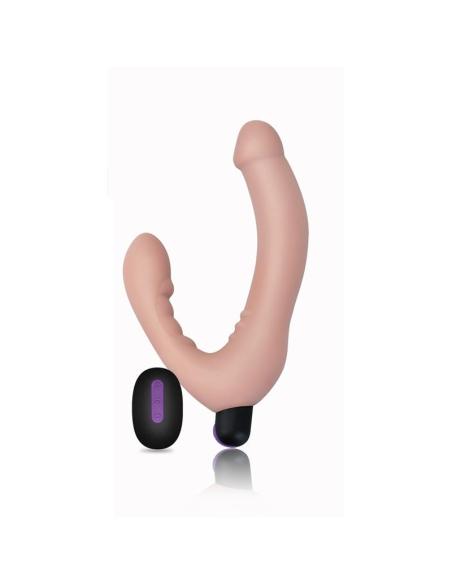 Doble Dildo Strapless Silicona USB