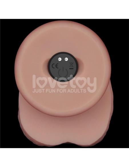 Dildo con Vibración Piel Deslizante Silicona Dual Layer 10