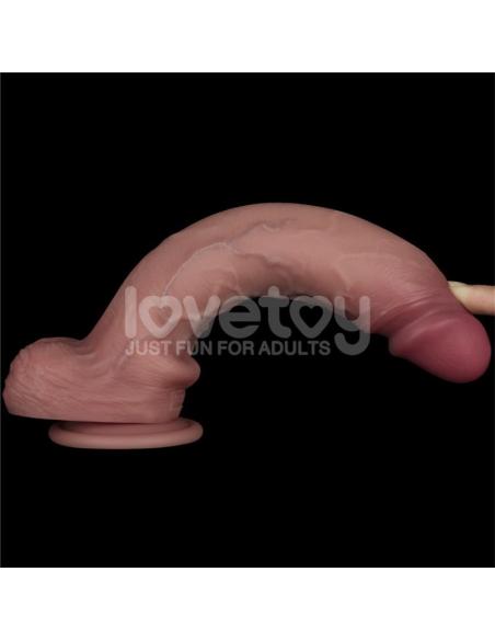 Dildo con Vibración Piel Deslizante Silicona Dual Layer 10