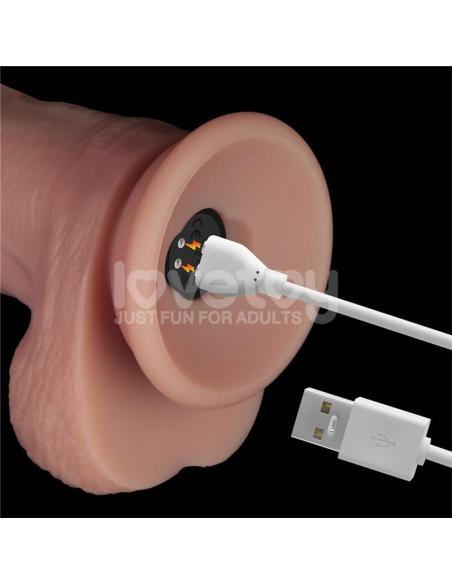 Dildo con Vibración Piel Deslizante Silicona Dual Layer 10