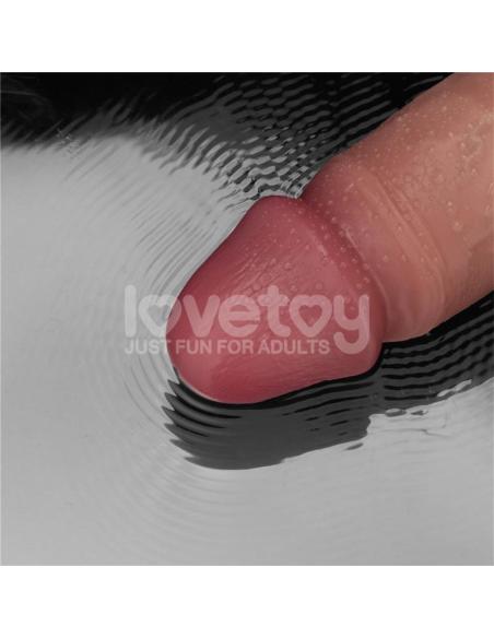 Dildo con Vibración Piel Deslizante Silicona Dual Layer 10
