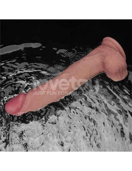 Dildo con Vibración Piel Deslizante Silicona Dual Layer 10