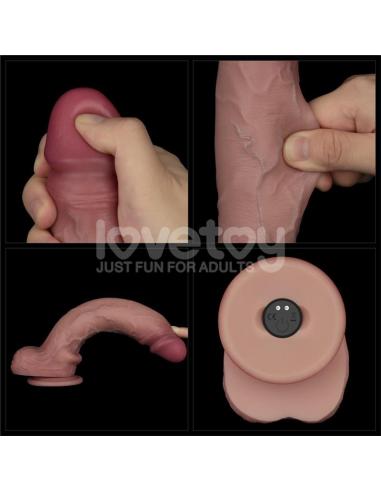 Dildo con Vibración Piel Deslizante Silicona Dual Layer 10