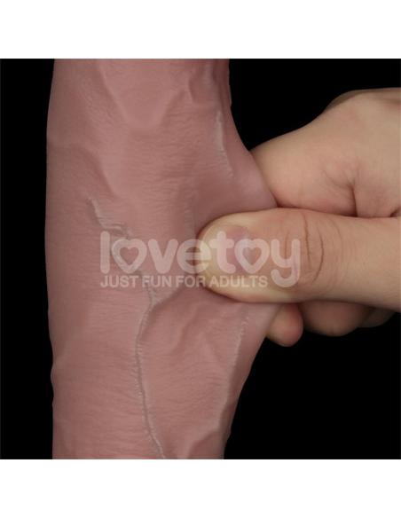 Sliding PRO II Dildo Piel Deslizante-Retractil Dual-layer 10