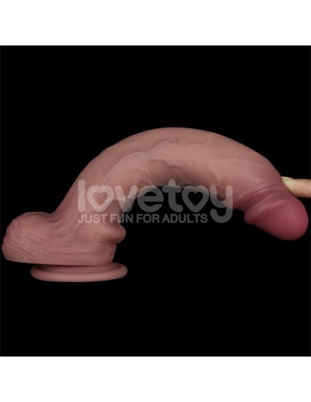 Sliding PRO II Dildo Piel Deslizante-Retractil Dual-layer 10