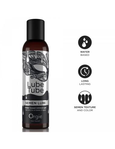Orgie - lube tube semen lube gel íntimo base agua textura semen 150 ml