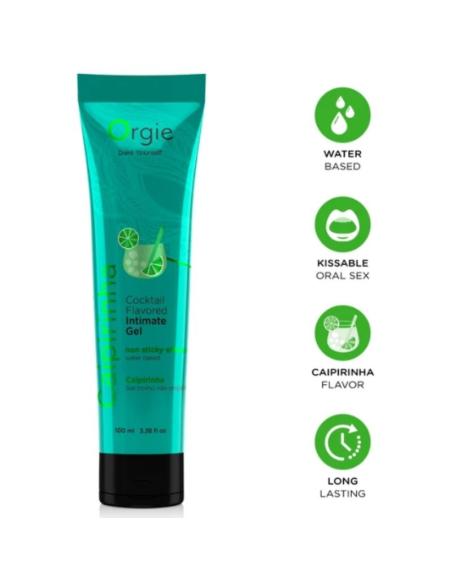 Orgie - lube tube cocktail caipirinha gel íntimo besable base agua 100 ml