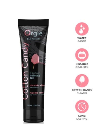 Orgie - lubricante gel íntimo besable base agua algodón de azúcar 100 ml