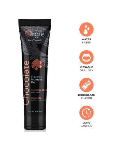 Orgie - lube tube chocolate gel íntimo besable base agua 100 ml