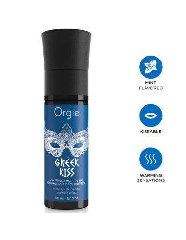 Orgie - greek kiss gel estimulante para anilingus sabor menta 50 ml