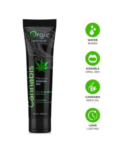 Orgie - lube tube cannabis gel íntimo besable base agua 100 ml