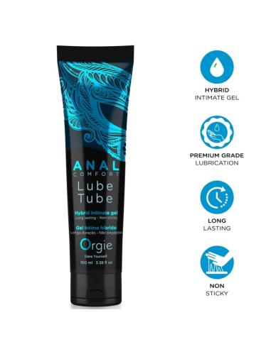 Orgie - lube tube anal comfort gel íntimo híbrido para sexo anal 100 ml