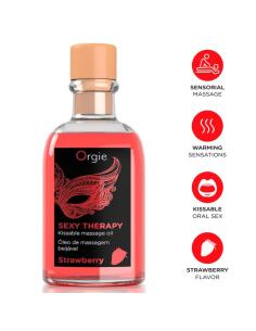 Orgie - lips aceite de masaje besable fresa 100 ml